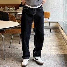 남성용 DM 스트레이트 레그 캐주얼 데님 바지