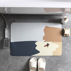 矽藻土吸水墊 腳踏墊 海洋, 混合色