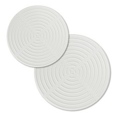 DALPAENGI LIVING Cuisine de Maman 矽膠電磁爐保護墊 鍋墊 圓形20公分 + 圓形25公分組合, 奶油白, 1套