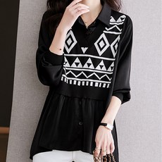 Murielle 女款背心疊穿翻領襯衫