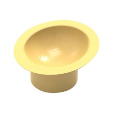 寵物鑽石面斜口單碗, 檸檬黃, 1個