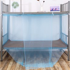 Sonio 雙層床宿舍方形蚊帳, 02 天藍色