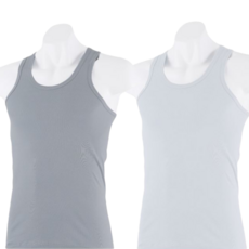 JAMES DEAN 男款透氣純棉基本款素色無袖背心2件組