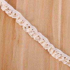 Witten DIY窗簾餐桌布 蕾絲布料 配件, 粉色米色, 30個