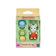 EPOCH Sylvanian Families 森林家族 棉花糖鼠寶寶公仔 5408, 1個