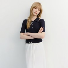 Dunst 女款 BUTTONED SLIM POLO 達夫針織衫 UDSW6B231