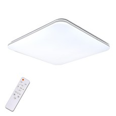 LED可變色室內吸頂燈 75W+遙控器, 白色（房間燈）