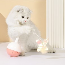 Nyangizeumeong 寵物貓廁所toyball, 粉色的, 1個