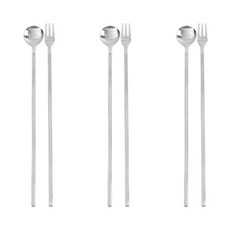 海模 Pepero2 長茶匙 3p + 茶叉 3p, 1套, 湯匙 3p + 叉子 3p