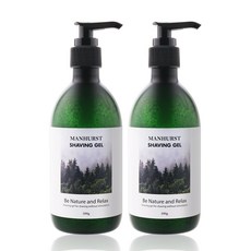 Manhurst 刮鬍凝膠, 300g, 2個