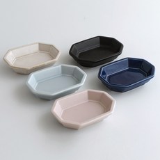 Roco Living多角醬料碗 5種組, 粉紅色、灰色、黑色、海軍藍、象牙色, 1組