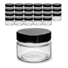 Mir Korea 玻璃瓶 + 直筒深蓋 黑色套組, 24套, 50ml