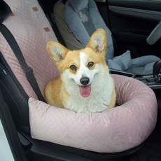 寵物單色固定型車用寵物椅, 粉色的, 1個