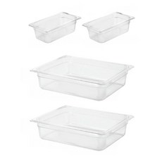 世紀 PC食物盆 6.5cm 1/2 2入 + 6.5cm 1/4 2入組合, 1套