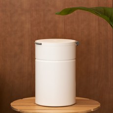 紫色塑料 磁吸式密封一鍵式廚餘桶 3公升, 1個, 白色