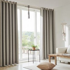 VIEW HOUSE 雙層防水遮光窗簾, 暖灰色
