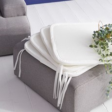 라뽐므 더블 소프트 3D 에어 매쉬 쿨방석 4p, 화이트