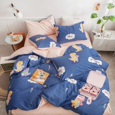 高級印花棉質被套+固定夾 6入 B23, 5型