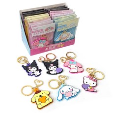 YeSaem 角色軟鑰匙圈 6 種 x 4p 套組, 1套, 混合顏色