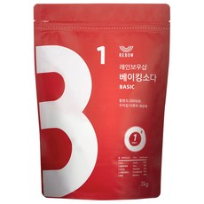 REBOW 小蘇打粉, 多用途清潔劑, 3kg, 1包