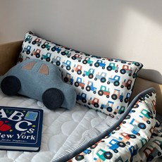 FRAMBOISE 嬰幼兒用 Reto 莫代爾寬版枕頭套, 藍灰色