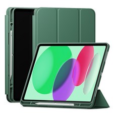 SINJIMORU 平板電腦智能保護套附筆槽, Deep Green, 1個