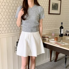 린다샵 여성용 루펜츠 라운드넥 슬릿 꽈배기 니트 cpnt4373k32