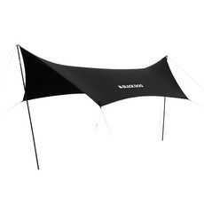 BLACKDOG 아웃도어 캠핑 암막 선쉐이드 그늘막 BD025, 블랙, 6인용