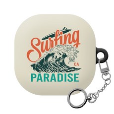 몬드몬드 썸머 패치 갤럭시 버즈 프로 / 버즈 라이브 하드 케이스 + 키링, 016, 1개