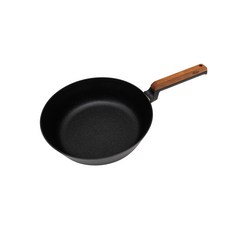 DORCO MyChef Hazle系列木質單柄平底炒鍋 電磁爐適用, 28cm, 1個