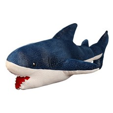 Dr Livingstore柔軟鯨魚鯊魚娃娃靠枕, 藍鯊