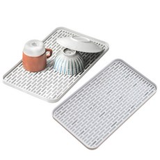 MONACO OLIVE 現代簡約白色瀝水餐具乾燥託盤, 白色, 1層