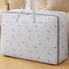 Alleophom 哈囉圖案壓縮袋收納箱, 藍色, 1個