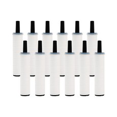 蓮蓬頭替換濾芯, 12個, 無香味