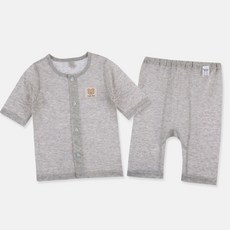 Organic Boom 童款透氣網棉夏季7分衣褲套裝