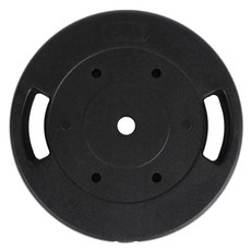 아리프 PVC 코팅 다이나믹 경량 바벨 원판 30mm용, 15kg, 1개, 블랙