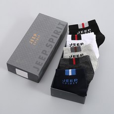 JEEP SPIRIT 男款休閒短襪 5種組