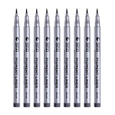 STA 防水繪圖素描美術筆 AD001, 混合色, 9個