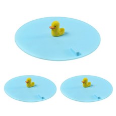 I Love Home漂亮水槽浴室排水口蓋, 藍鴨, 3個