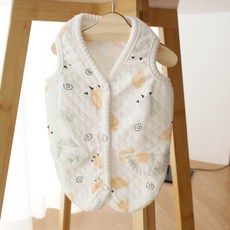 누빔조끼, 아이보리, 1개