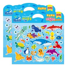 Petit 教育用貼紙 DA6002, 混合顏色, 2個