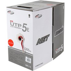 넷메이트 CAT 5E UTP 케이블 305m, 레드(NMC-UTP04T), 1개