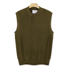 raymon 男士斜紋鈕扣針織背心