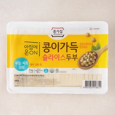 아침에온 콩이가득 슬라이스 두부 부침 찌개 겸용, 3kg, 1개