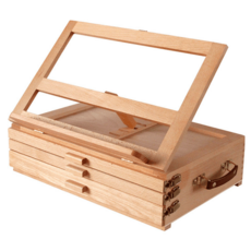 攜帶式3抽屜收納畫架