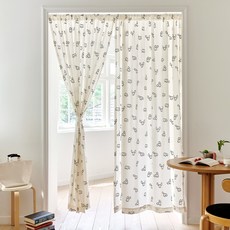 PRIELLE Bibi半超細纖維遮蔽簾, Maru奶油色