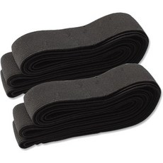 東大門鈕扣王 彈力橡膠鬆緊帶 1.5cm 5碼, 2個, 黑色