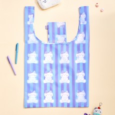 BUTTERSHOP Shop 方形牛奶貓市集包 標準條紋, 混合顏色