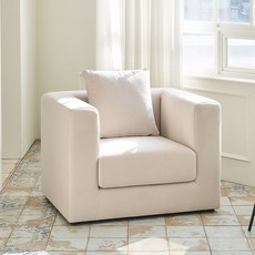 삼익가구 페이트 아쿠아텍스 패브릭 1인용 소파 방문설치, 아이보리