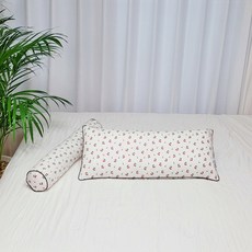 ahtty blanc 寬版嬰兒枕頭套 2入 + 枕芯 + 身體枕 酣睡套組, 清新櫻桃